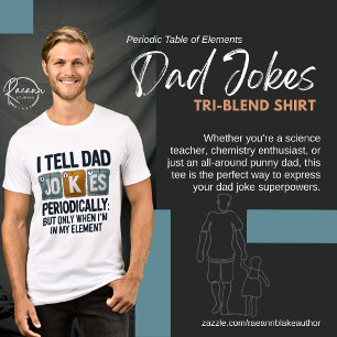 T-shirt En Tri-matière Tableau périodique des blagues de papa sur les élé