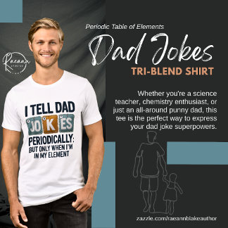 T-shirt En Tri-matière Tableau périodique des blagues de papa sur les élé