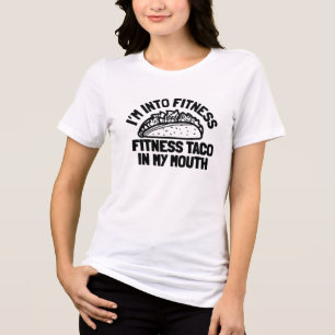 T-shirt En Tri-matière Taco Fitness Gym Drôle