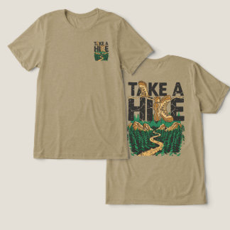 T-shirt En Tri-matière Take a Hike – Funny Hiking Quote with Boot