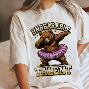 T-shirt En Tri-matière Talent Insupportable Ours en Tutu de Ballet Dab