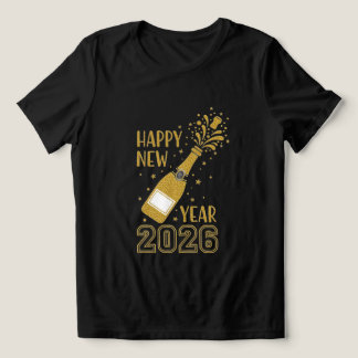 T-shirt En Tri-matière Tee à paillettes Bonne Année 2026 pour femmes
