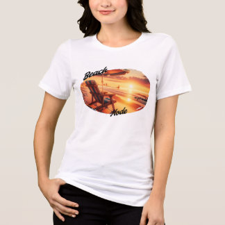 T-shirt En Tri-matière tee mignonne pour femmes ( mode plage )