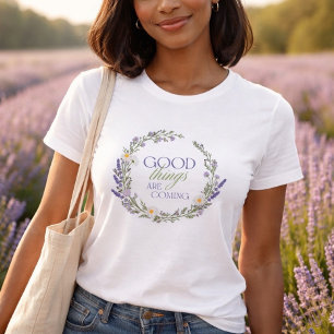 T-shirt En Tri-matière Tee Motivant Bonnes Choses à Venir