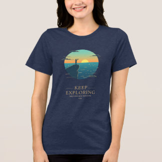 T-shirt En Tri-matière Tee-shirt Continuer à Explorer – Découvrir de Nouv