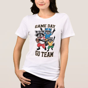 T-shirt En Tri-matière Tee-shirt de football Raton laveur jour de match