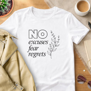 T-shirt En Tri-matière Tee-shirt de motivation sans excuses