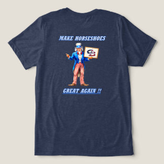 T-shirt En Tri-matière Tee-shirt Horseshoe Pitching Great Again