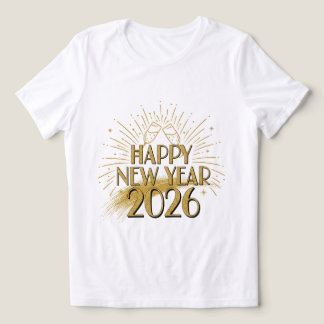T-shirt En Tri-matière Tee-shirt pailleté « Bonne année 2026 » pour femme