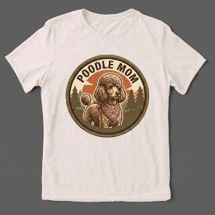 T-shirt En Tri-matière Tee-shirt tri-mélange pour maman de caniche   Cade