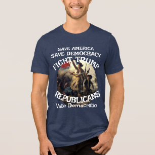 T-SHIRT EN TRI-MATIÈRE TEE TRUMP NRC EPA TRUMP T SHIRT PARTI RÉPUBLICAIN