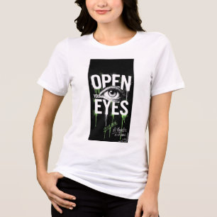 T-shirt En Tri-matière Tees en coton biologique Femme Open Your Eyes Surr