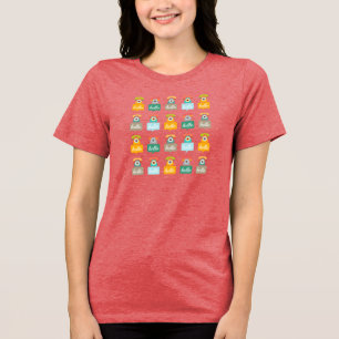 T-shirt En Tri-matière Téléphonie rétro Vintage fille Bonjour jolie coule
