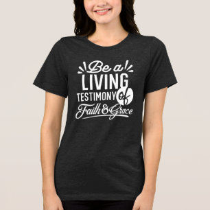 T-shirt En Tri-matière Témoignage de vie spirituelle Citation de foi et d