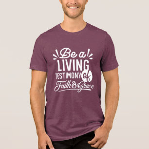 T-shirt En Tri-matière Témoignage de vie spirituelle Citation de foi et d