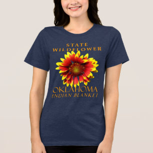 T-shirt En Tri-matière Territoire de l'Oklahoma Fleur sauvage La Blanketf