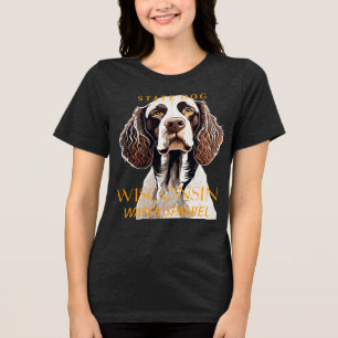 T-shirt En Tri-matière Territoire du Wisconsin Chien Le Spaniel d'eau