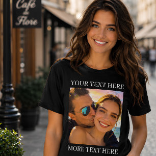 T-shirt En Tri-matière Texte personnalisé et photo