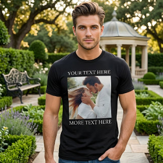 T-shirt En Tri-matière Texte personnalisé et photo