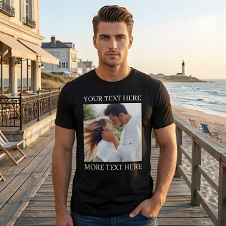 T-shirt En Tri-matière Texte personnalisé et photo