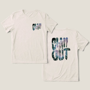 T-shirt En Tri-matière Texte Tie-Dye Chill Out