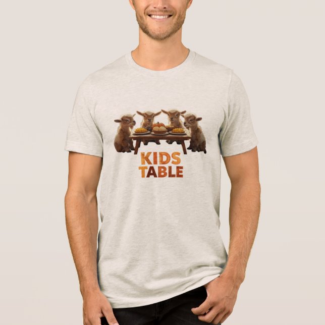 T-shirt En Tri-matière Thanksgiving: Kids' Table (Recto)