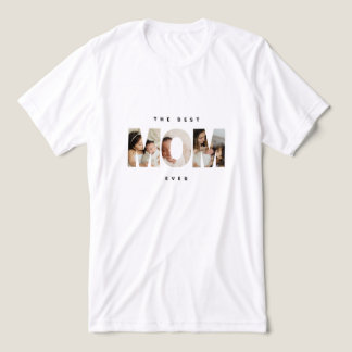 T-shirt En Tri-matière The Best Mom Ever – Photo Collage Typography