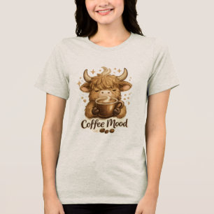 T-shirt En Tri-matière Thé de vache d'humeur de café
