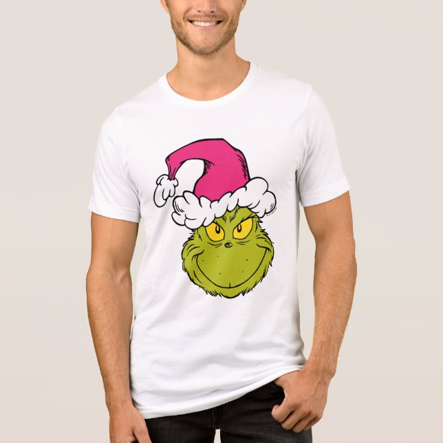 T-shirt En Tri-matière The Grinch in Pink Santa Hat (Recto)
