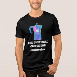 T-shirt En Tri-matière Thé Seulement Vrai Café Drôle Snob Nom Personnalis