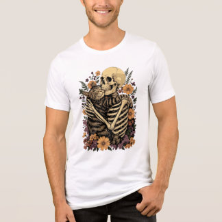 T-shirt En Tri-matière The Skeleton Hugging Cat Halloween Cat Lover