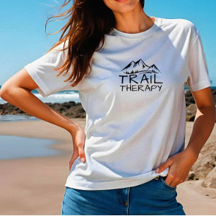 T-shirt En Tri-matière Thérapie de Randonnée Minimaliste Montagne