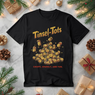 T-shirt En Tri-matière Tinsel-Tots – Tater Tots de Noël drôle de jeu de m