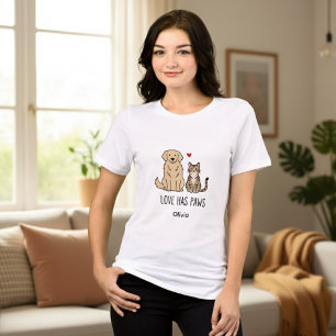 T-shirt En Tri-matière Titre du design : L'amour a des pattes  Style de v