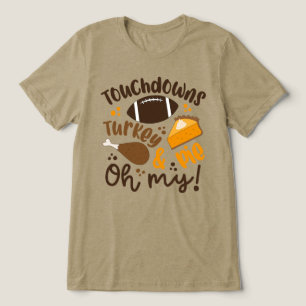 T-shirt En Tri-matière Touchdowns Turquie & tarte   Oh, mon