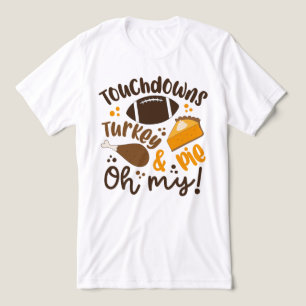 T-shirt En Tri-matière Touchdowns Turquie & tarte Oh, mon