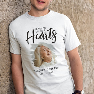 T-shirt En Tri-matière Toujours dans nos coeurs   Effet photo brossé