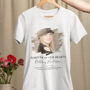 T-shirt En Tri-matière Toujours dans nos coeurs   Mémorial photo