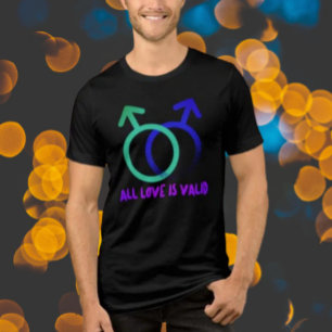 T-shirt En Tri-matière Tous les Amours sont Valides Symboles de Mars