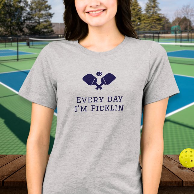 T-shirt En Tri-matière Tous les jours je fais du pickleball, drôle Pickle (Créateur téléchargé)