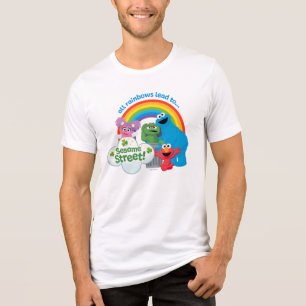 T-shirt En Tri-matière Tous les Rainbows mènent à Sesame Street