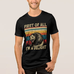T-shirt En Tri-matière Tout d'abord, je suis un délice Sarcastique Angry