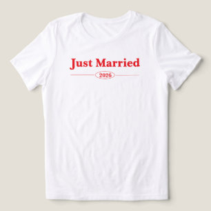 T-shirt En Tri-matière Tout juste mariée 2026 tenue de lune de miel des j