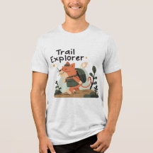 Trail Explorer Cat - Unisex Adventure Tee