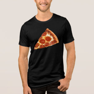 T-shirt En Tri-matière Tranche de pizza pepperoni classique de SlipperyJo