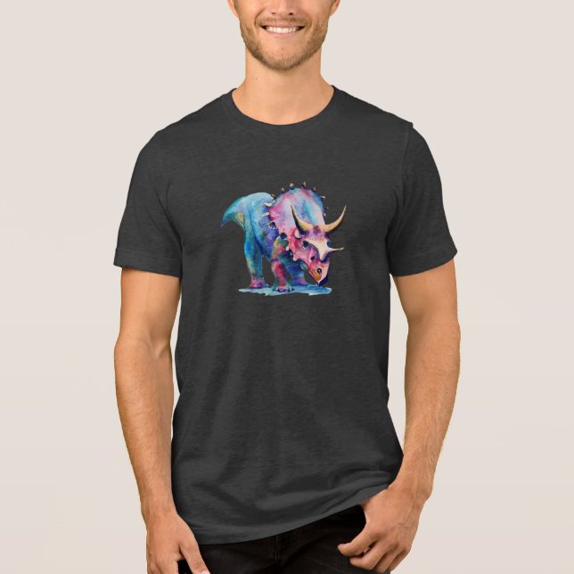 T-shirt En Tri-matière Triceratops Splendor: Unisex T-Shirt (Recto)