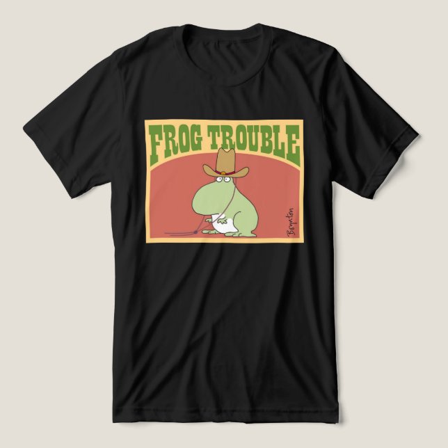 T-shirt En Tri-matière TROUBLE FROG par Sandra Boynton Vêtements officiel (Design Recto)