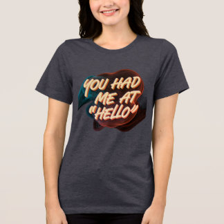 T-shirt En Tri-matière Tu M'As Dû Bonjour