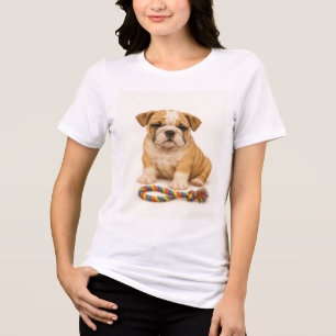 T-shirt En Tri-matière Tug Life - Bulldog Pup avec attitude