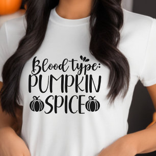 T-shirt En Tri-matière Type de sang Épice Citrouille Infirmière d'Hallowe